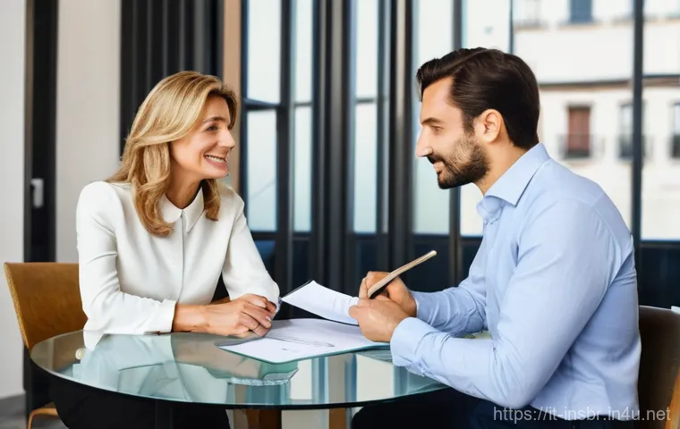 보험중개사로 성공하기 위한 심리적 요인 - **Prompt: Empathetic Italian Insurance Broker Engaging with Clients**
A warm, inviting image of ...