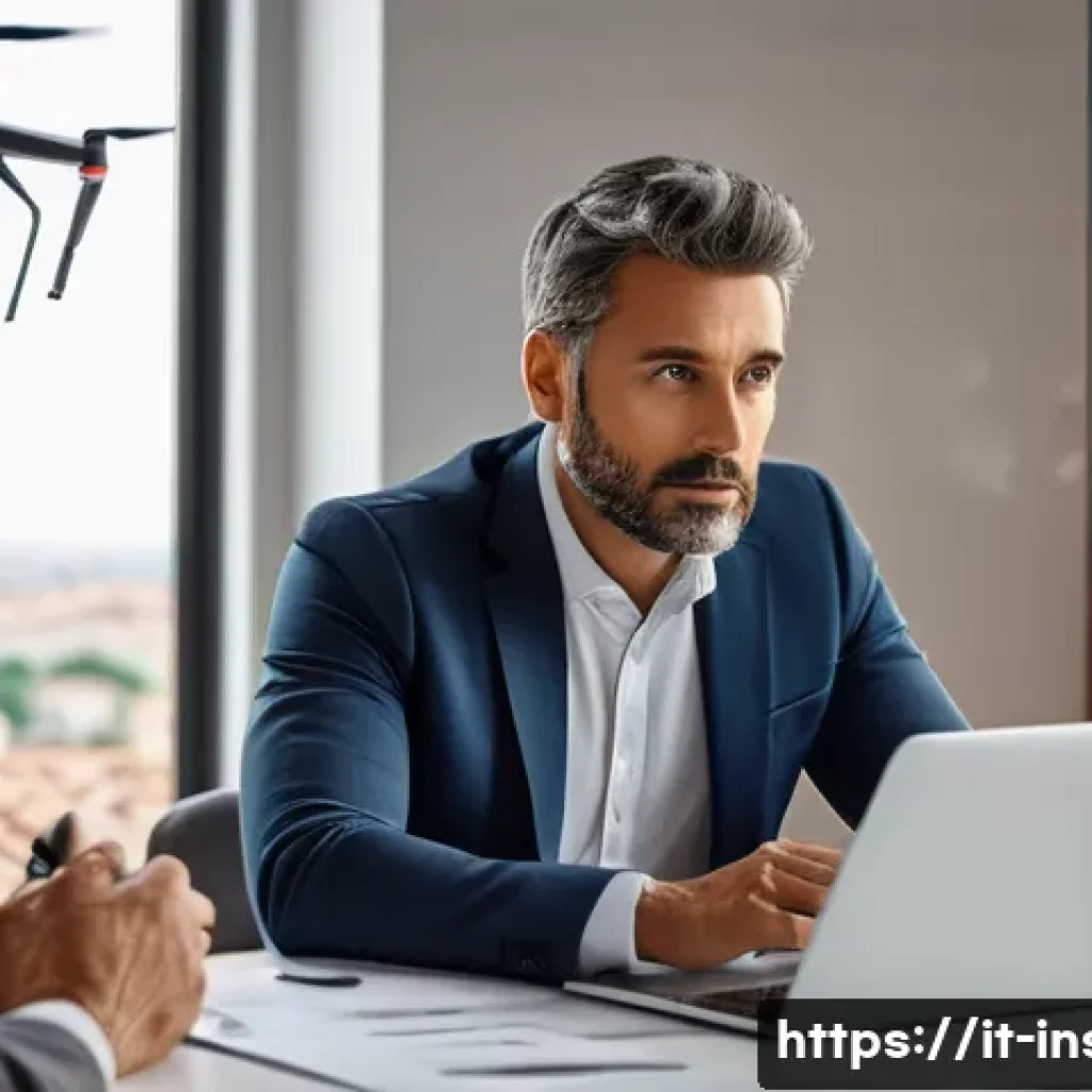 보험중개사 업무에서 발생한 재미있는 사례 - A professional insurance agent in a modern Italian office, attentively listening to a middle-aged cl...