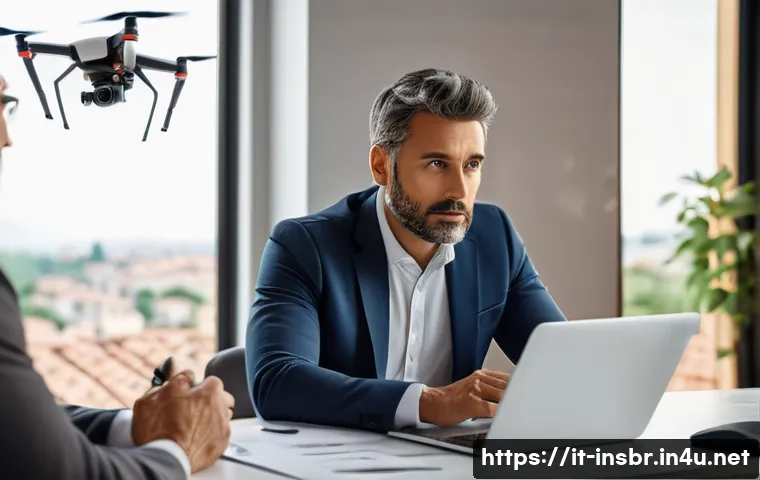 보험중개사 업무에서 발생한 재미있는 사례 - A professional insurance agent in a modern Italian office, attentively listening to a middle-aged cl...