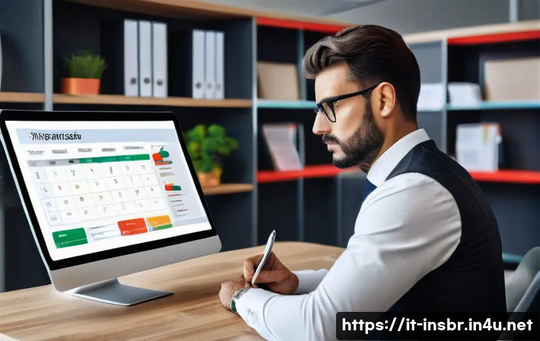 보험중개사 자격증 취득 후 유지 관리 방법 - A modern Italian insurance agent in a sleek office setting, attentively attending an online webinar ...