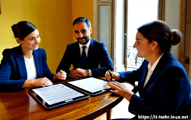 보험중개사와 관련된 성공적인 실무 사례 - Photorealistic Italian insurance brokerage success case, confident female insurance broker in a tail...